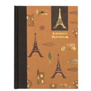 5 Subject Rustic Notebook C Front
