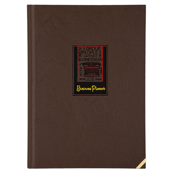 Business planner brown front