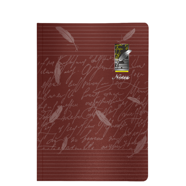 Layflat notebook_Red_Front